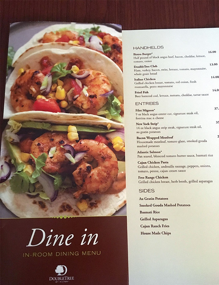 The Tacos On The Cover Of This Menu Aren't Actually On The Menu