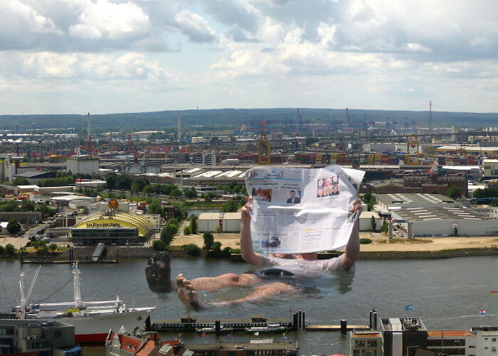 What Would Happen If Giant People "Invaded" Our Cities? Digital Artists Bring That Answer