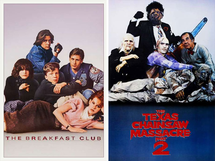 The Breakfast Club (1985) vs. The Texas Chainsaw Massacre 2 (1986)