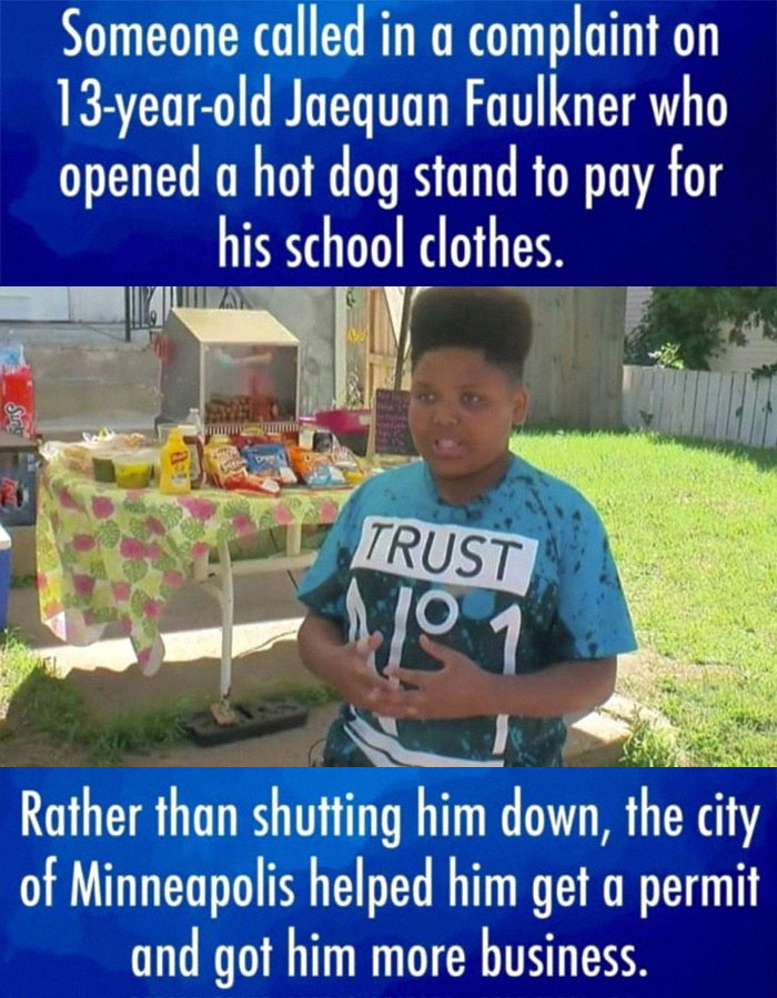 To Complain About A Child Selling Hot Dogs