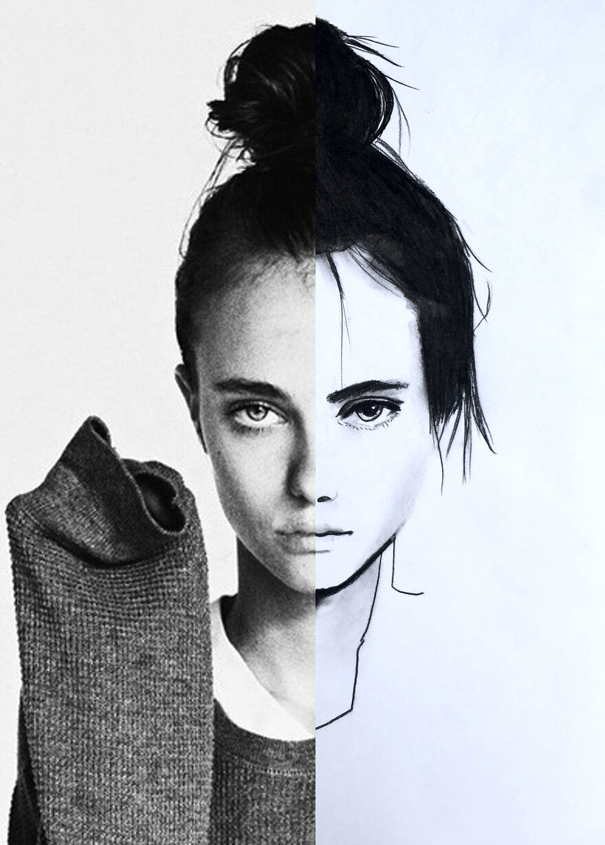 Whoop! These Are My Drawings vs. Photo