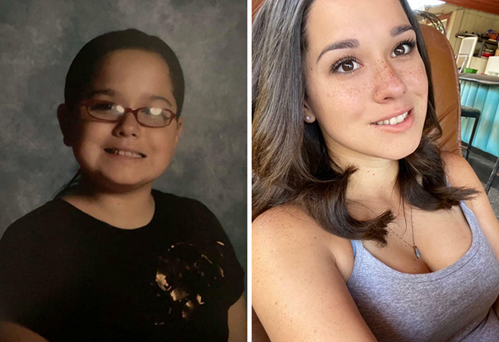12-22.got Contacts, Learned How To Do Makeup And Hair And Maintaining A Healthier Weight