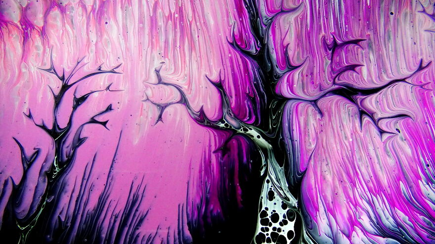 Enchanted Forest ~ Traveling Split Cup Pour ~ Tree Swipe ~ Fluid Art ~ #staycreative Enchanted Forest ~ Traveling Split Cup Pour ~ Tree Swipe ~ Fluid Art ~ #staycreative