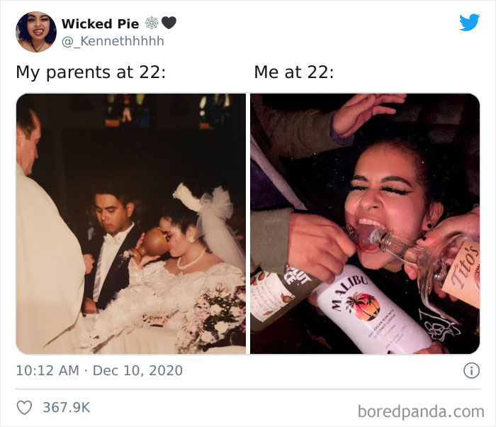 Mis padres a los 22 VS Yo a los 22