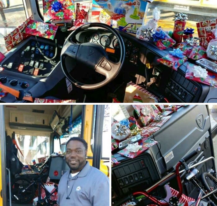 An Elementary School Bus Driver Asked Every Kid On His Bus What They Wanted For Christmas. He Bought Every Child A Gift