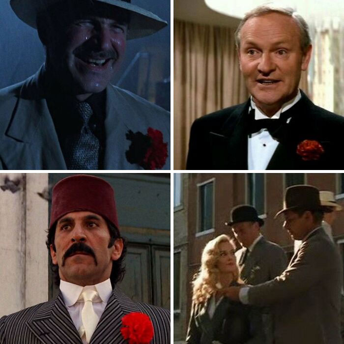 In 1989’s Indiana Jones And The Last Crusade, Anyone With A Lapel Flower Tries To Kill Indy. Indy Even Signals Elsa Is Bad By Giving Her A Flower When They Meet