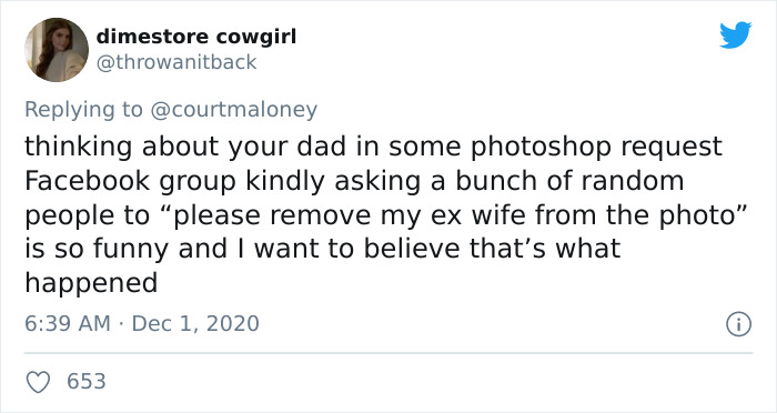 890K People On Twitter Are Cracking Up At This Dad Who Decided To Photoshop His Ex-Wife Out Of A Family Pic Before Posting It