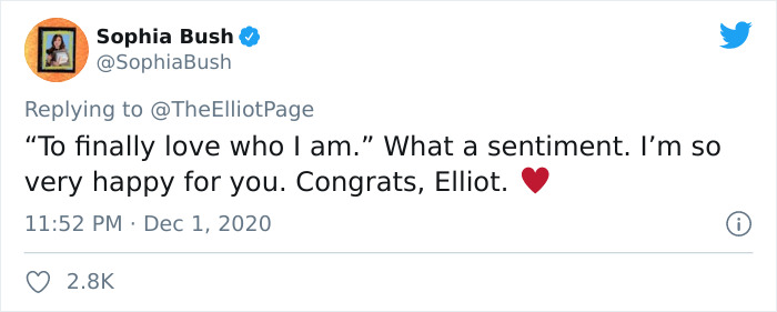 14 Celebs Are Showing Their Support For Elliot Page Coming Out As Trans