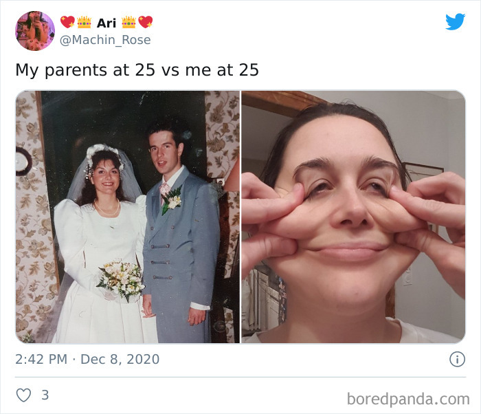 Mis padres a los 25 VS Yo a los 25
