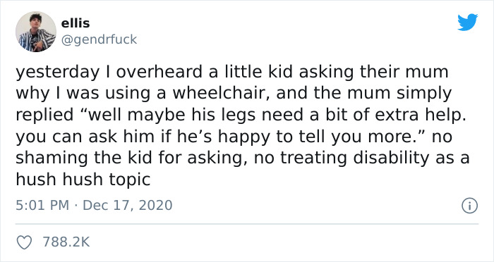 Guy With A Disability Tweets A Story Of How This One Mom Handled Her Curious Kid Asking Why He Was In A Wheelchair, Receives 788K Likes On Twitter