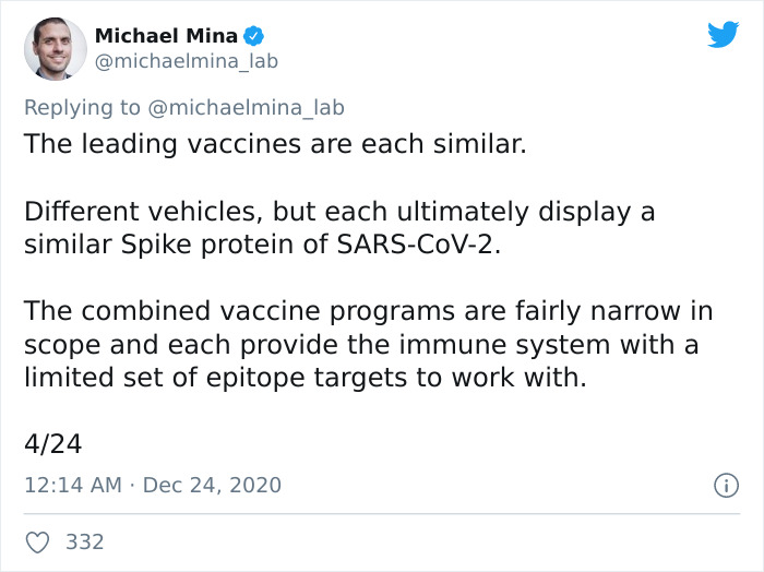 Harvard Epidemiologist Warns People About “Immune Escape” After New COVID-19 Vaccines