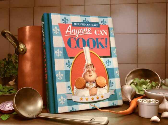 You Can See Gusteau's First Name, Auguste, On The Cookbook "Anyone Can Cook" Which Is An Anagram Of Gusteau