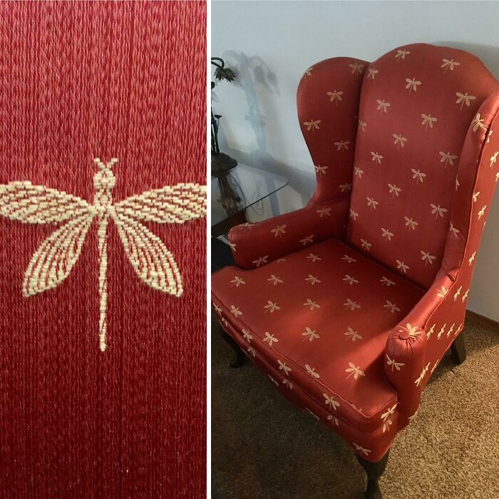 Dragonfly Wingback Chair From An Estate Sale For $40
