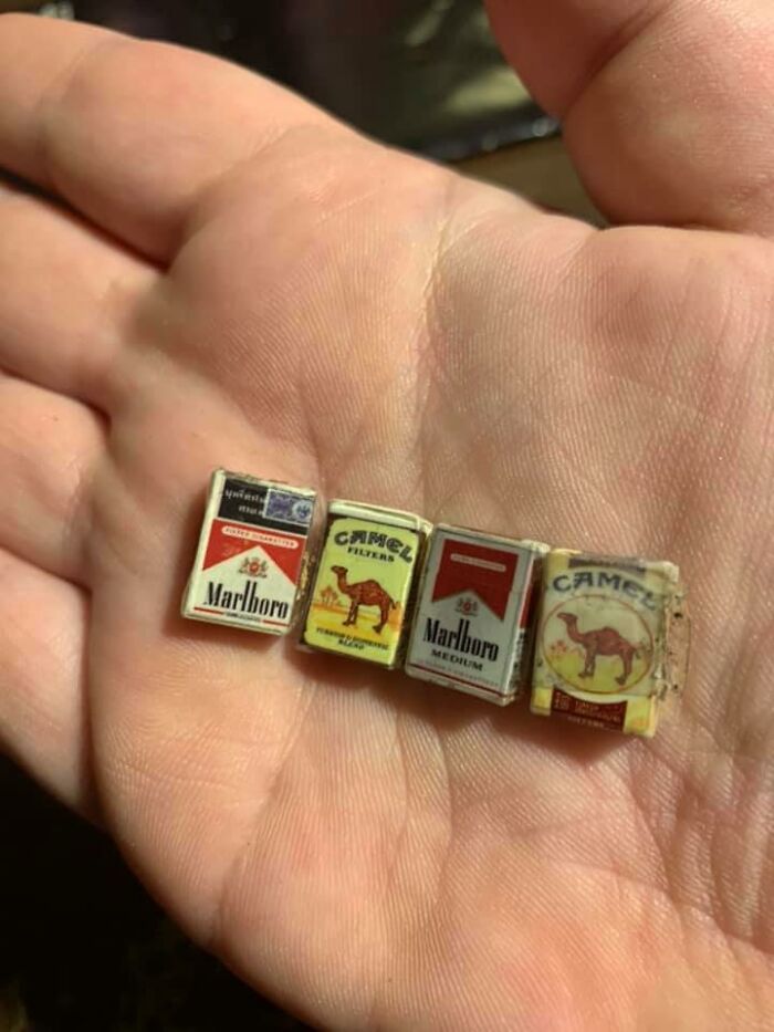 I Have No Practical Use For Four Teeny Tiny Cigarette Packs. That Being Said, You Better Believe They Came Home With Me For $5