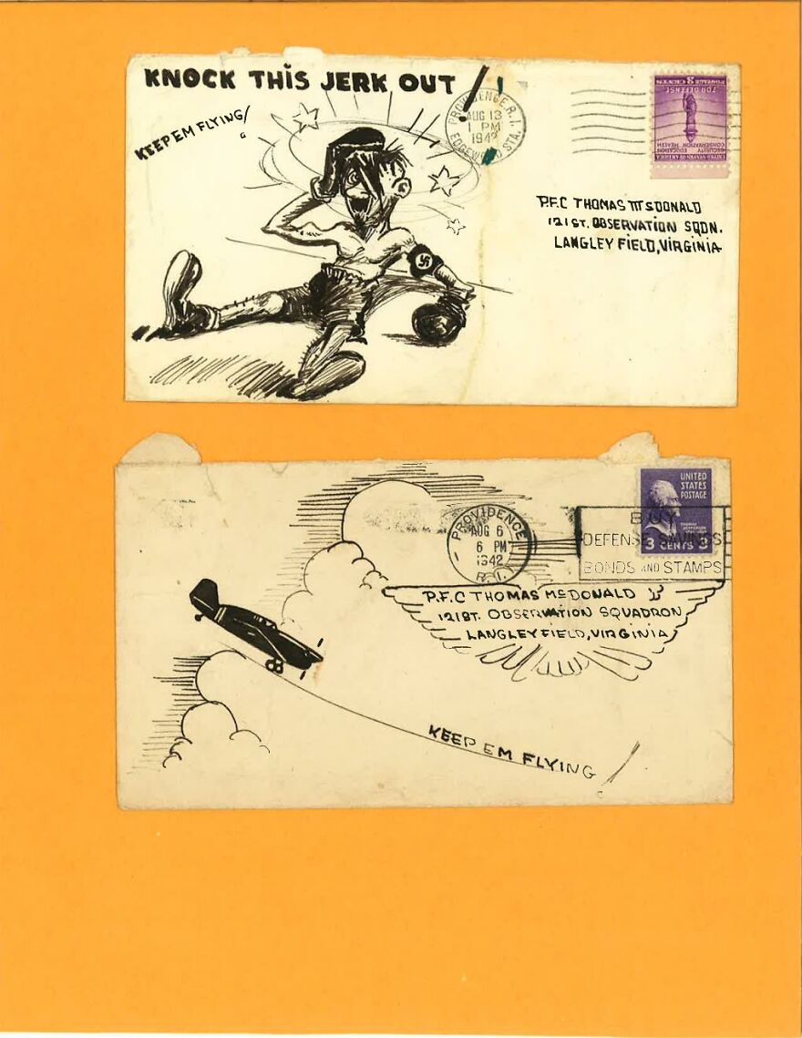 Wwii Propaganda Envelopes From Brother Wwii Propaganda Envelopes From Brother