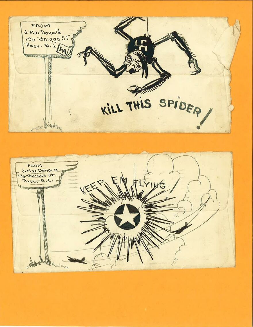 Wwii Propaganda Envelopes From Brother Wwii Propaganda Envelopes From Brother