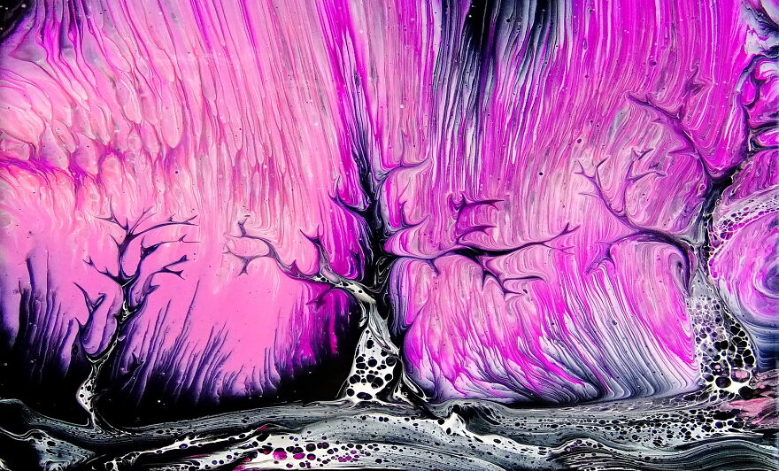 Enchanted Forest ~ Traveling Split Cup Pour ~ Tree Swipe ~ Fluid Art ~ #staycreative Enchanted Forest ~ Traveling Split Cup Pour ~ Tree Swipe ~ Fluid Art ~ #staycreative