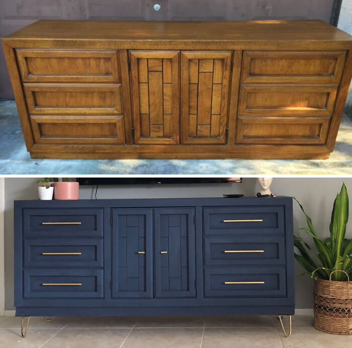 $30 For The Dresser, $15 For Paint And $25 For Legs And Handles
