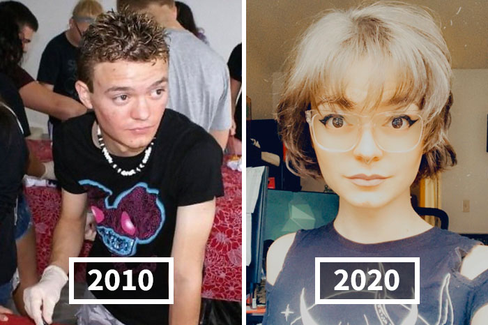 People Share Their Pics For The ‘2010 Vs. 2020’ Challenge, Show What Time Can Do To A Person