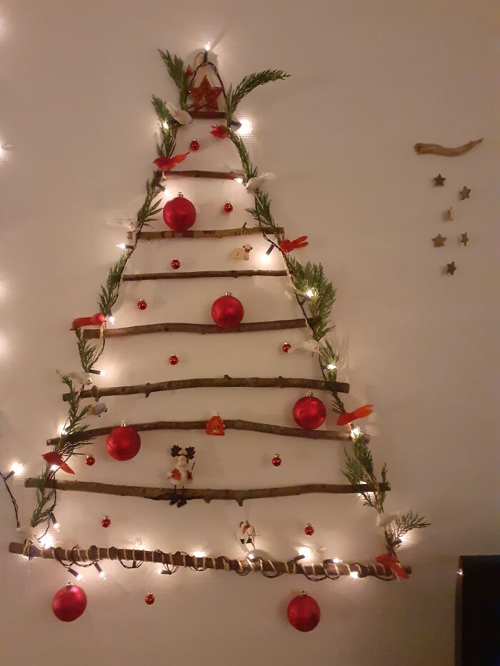 Wanted To Do Something Different This Year. I'm Very Proud Of My Home Made Christmas Tree