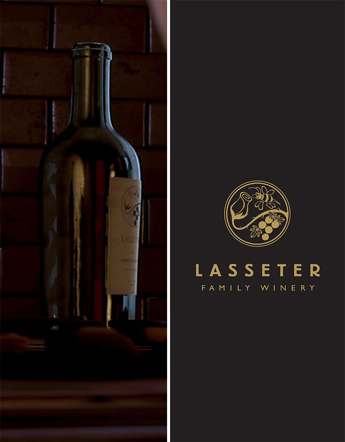 There Is A Lasseter Wine Bottle. John Lasseter Owns A Winery In Real-Life. The Bottle Even Has The "Lasseter Family Winery" Logo
