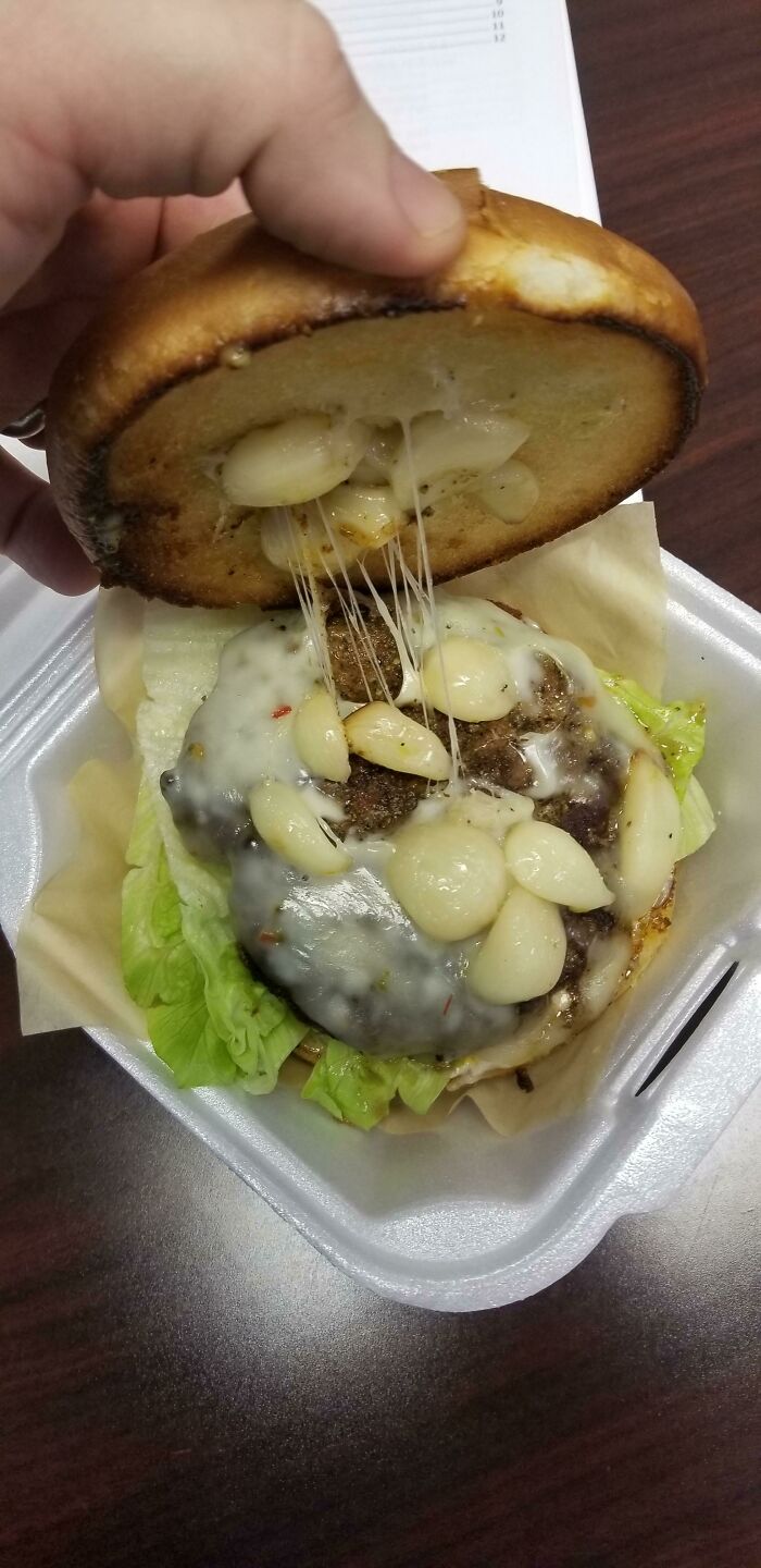 Garlic Burger From A Local Burger Joint. My Burps Could Kill A Walrus Right Now...