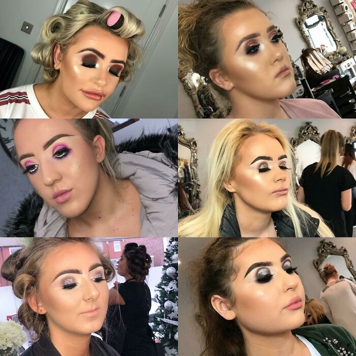 These Are All From The Same Mua From My Last Post About The Smoll Eyes. She Likes Everyone To Look Like They Have Pisshole Eyes