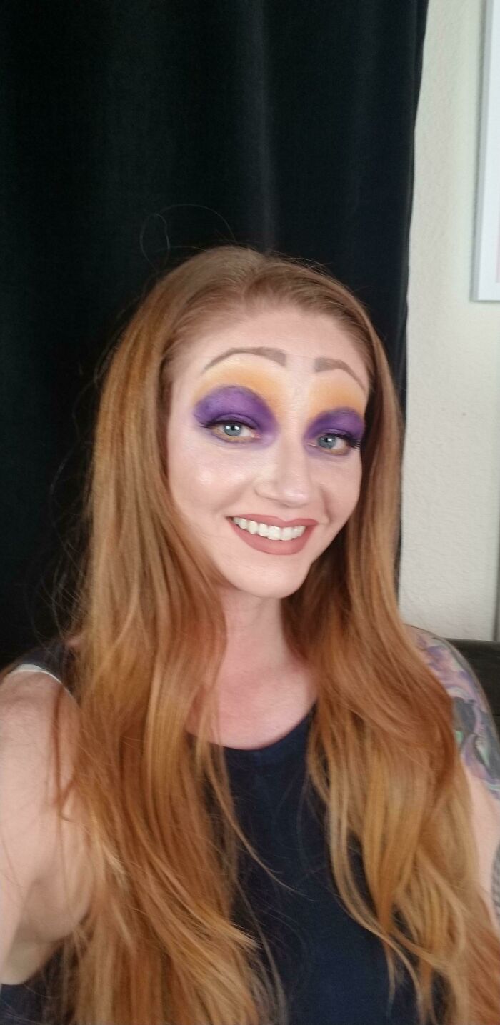 It's Actually Just Me... The Goal Was A Purple/Yellow Look. I Tried A Disney Villain And I'm Just Ashamed