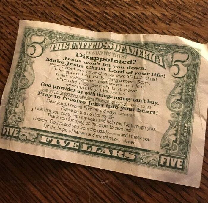 People Who Leave This In Lieu Of A Tip