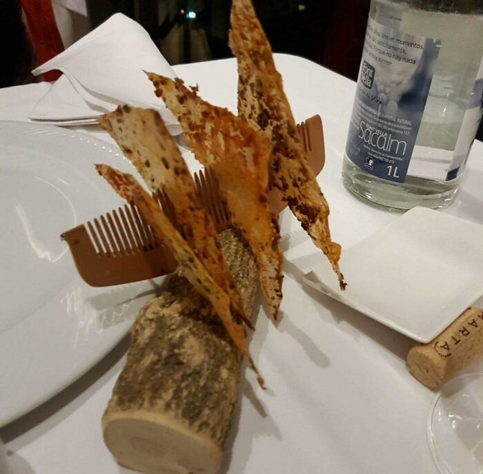 Bread Chips On A Comb