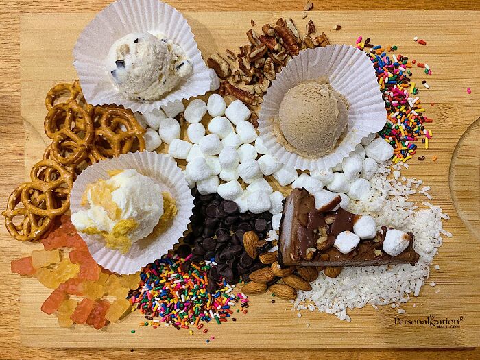 Nothing Says Delicious Dessert Like Eating A Pile Of Sprinkles Off Of A Cutting Board