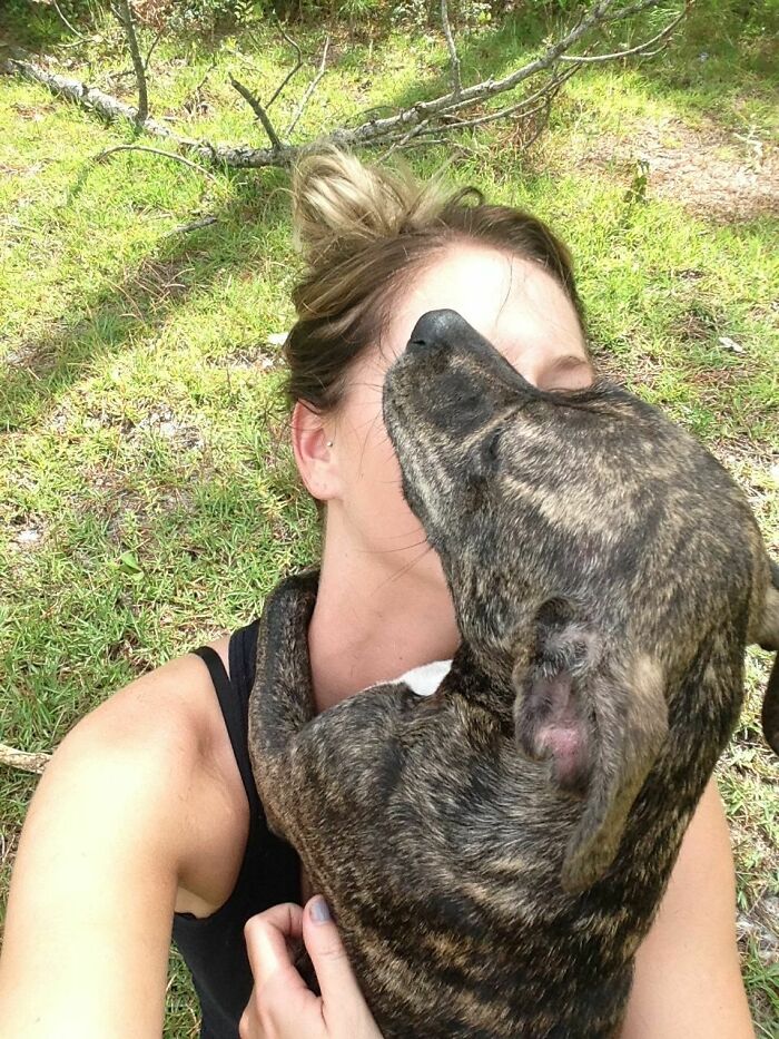 My Friend Found Her Dog After Being Lost For 3 Days. I Think She Was Glad To Have Her Human Back