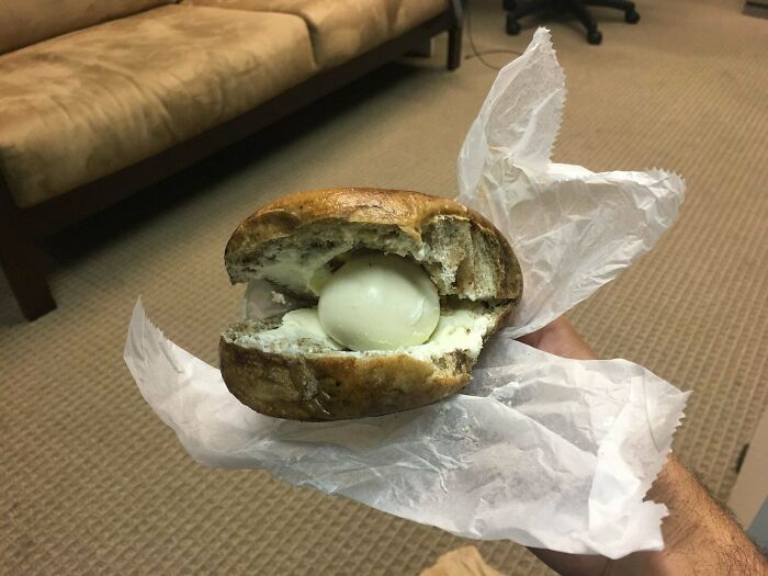 “My BF Ordered An Egg And Cheese Bagel...”