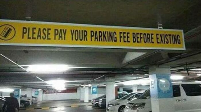 I Hung That Sign In The Parking Garage, Boss