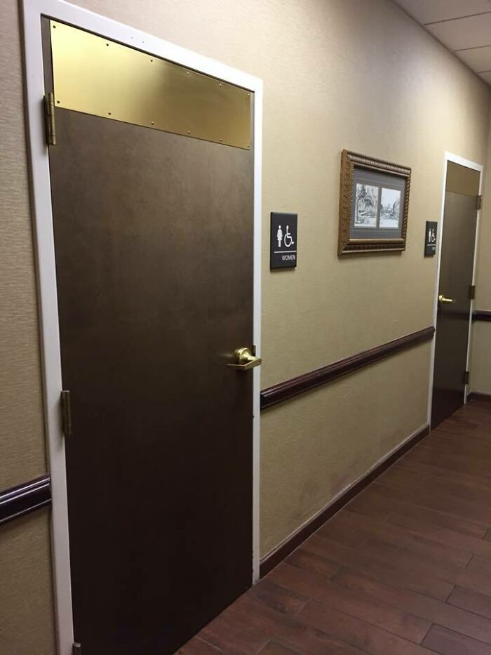 Yes Boss, I Installed The New Bathroom Doors