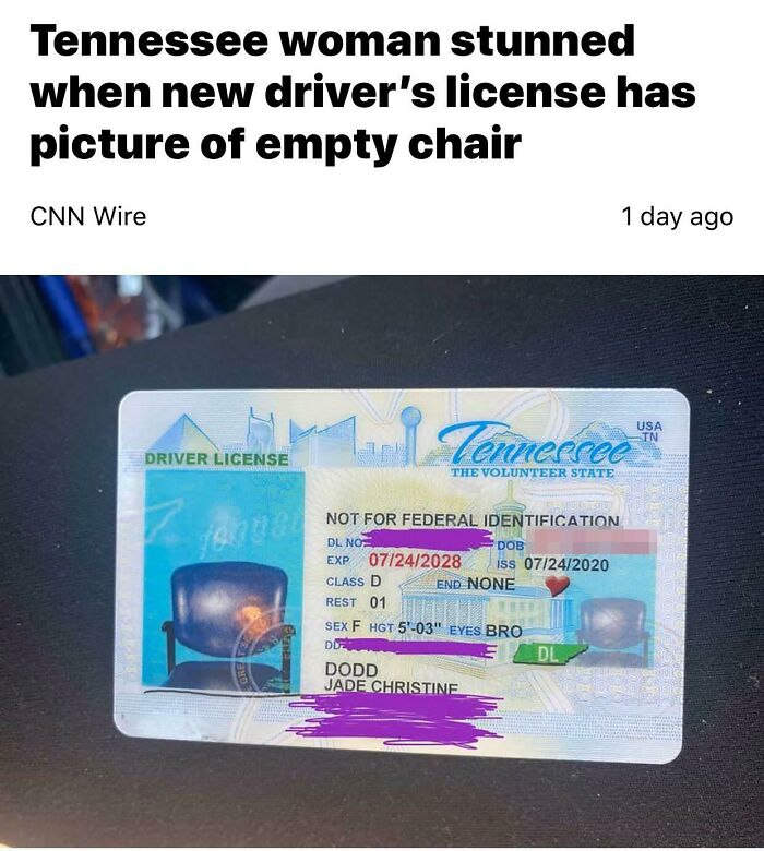 Took The Driver’s License Photo Boss