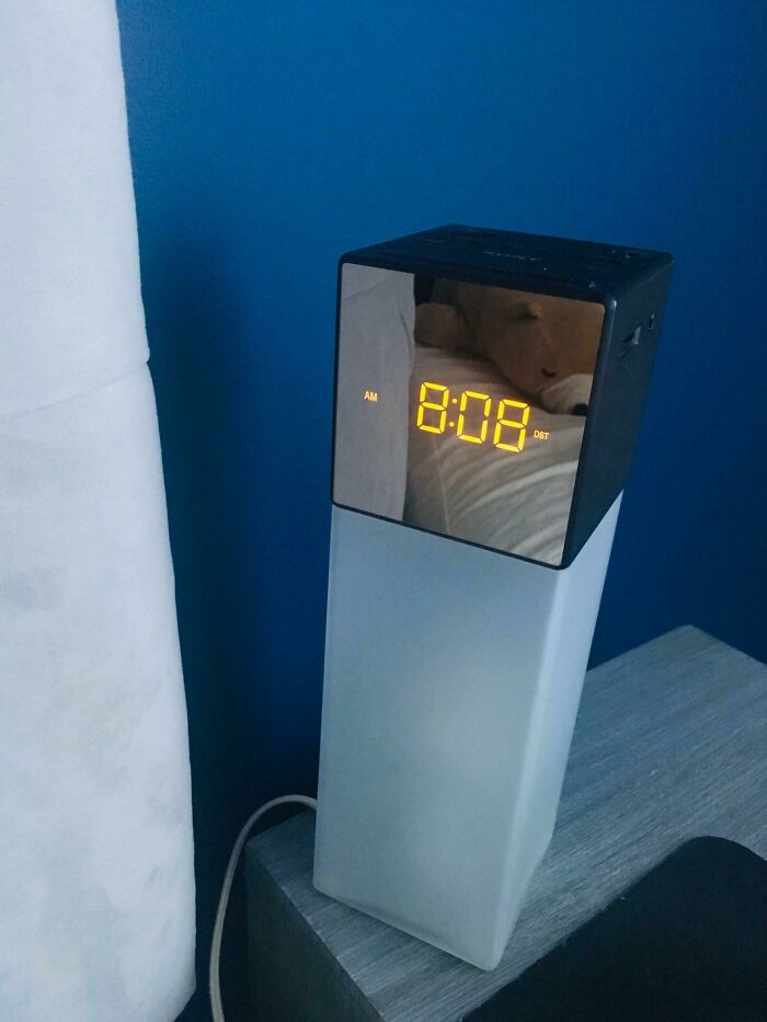 Sony Alarm Clock Over IKEA Lamp