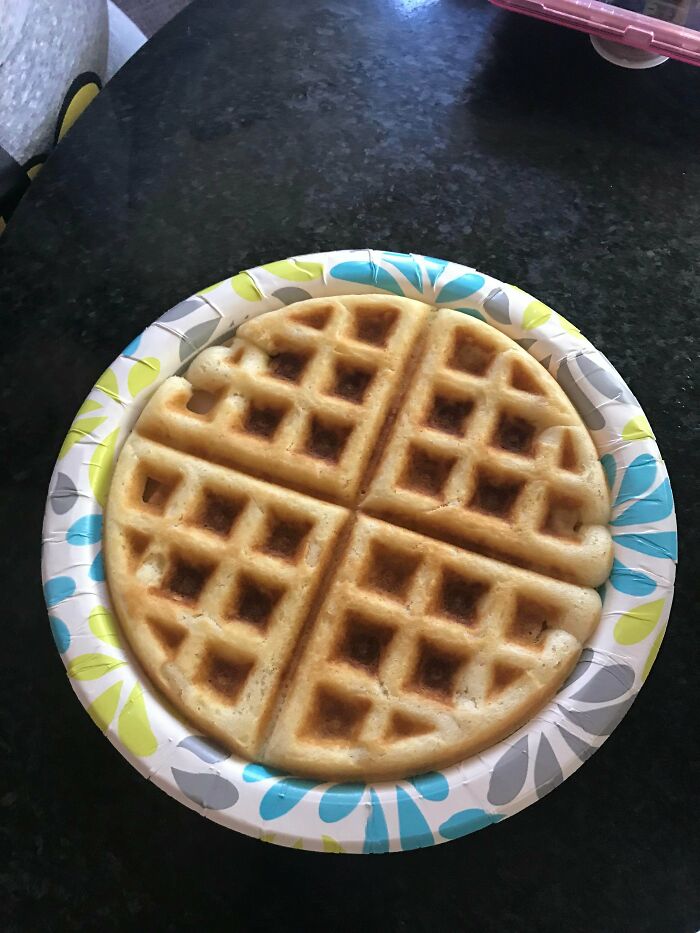This Waffle In This Plate