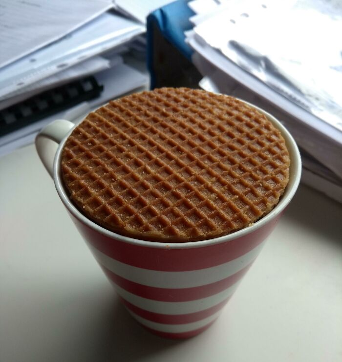 This Stroopwafel Being Just The Right Size To Be Heated