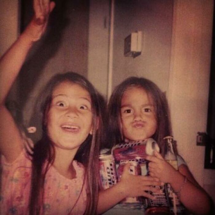 I Found This Picture Of My Daughters From Over 20 Years Ago When I Caught Them Bringing Alcohol To Their Slumber Party With Their Friends 