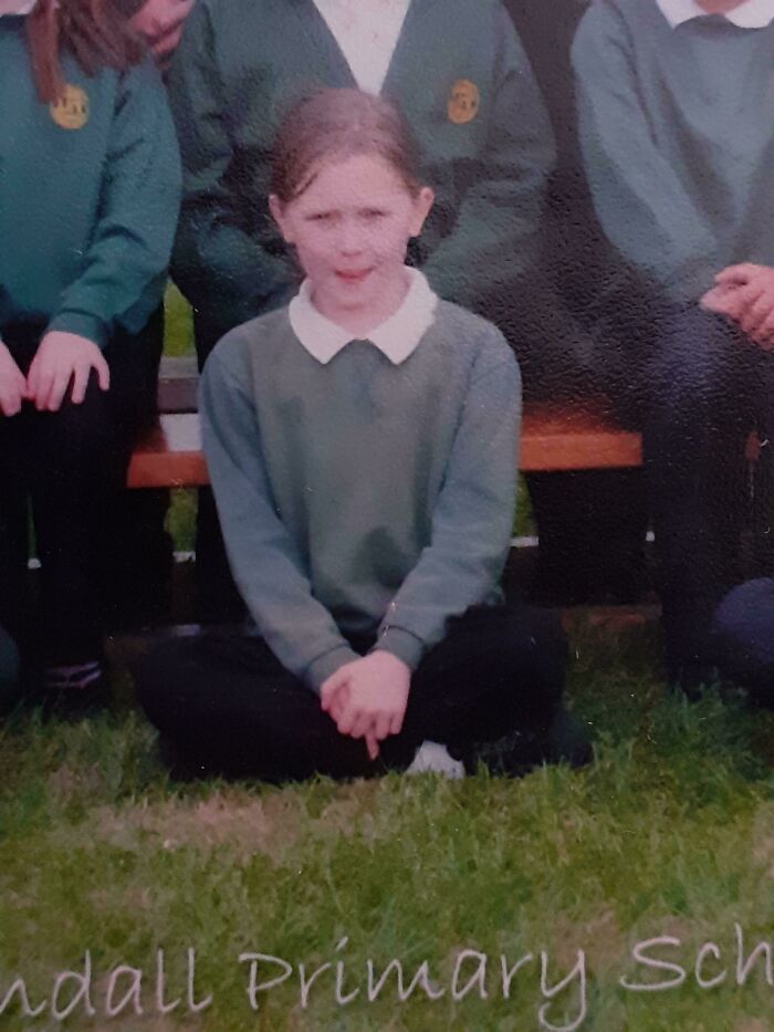 Here's Me In Year 5 Thinking I'm Cool And Badass By Secretly Sticking My Middle Finger Up