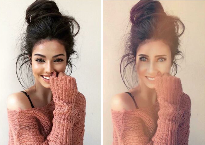 Ya solo publica fotos de modelos a las que photoshopea su propia cara encima