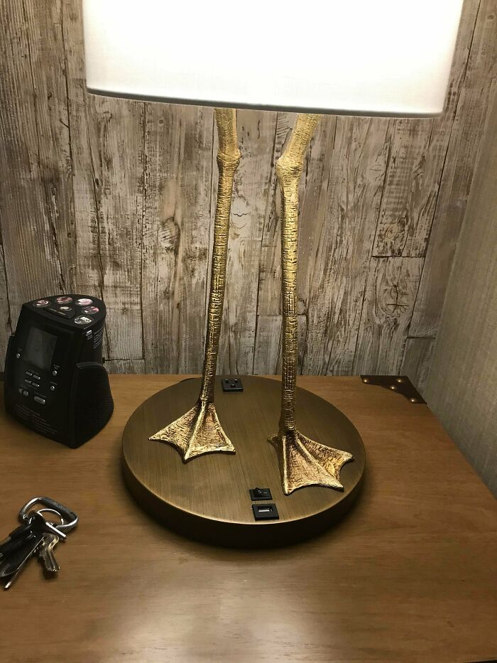 Esta lámpara en un hotel