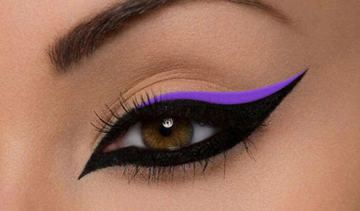 New Purple Eyeliner, Brought To You By Ms Paint