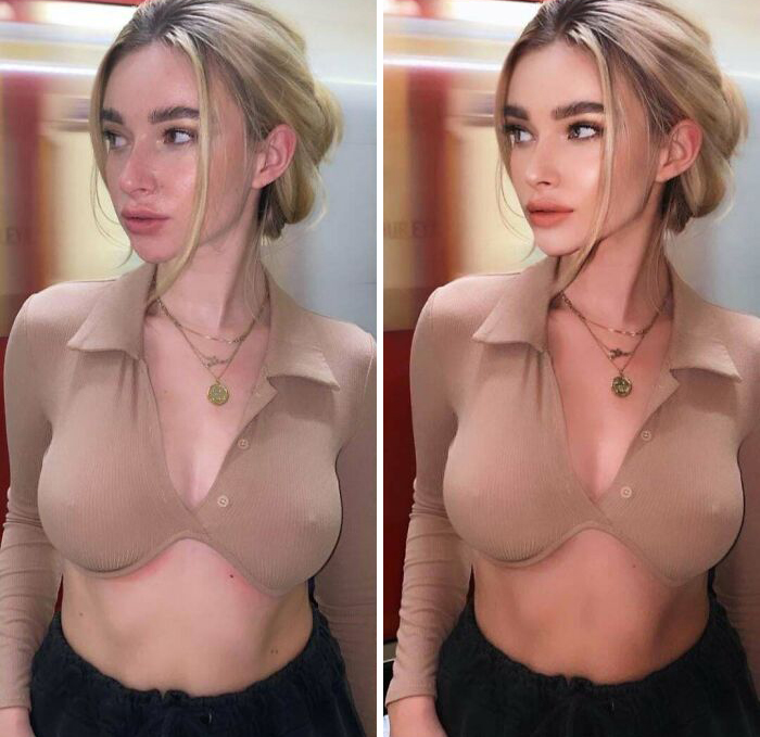 This Model Posted This Herself To Prove That She Didn't Edit Her Body But Like Girl, Your Face!