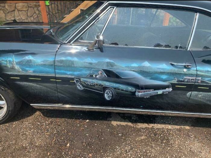 This Impala On Craigslist With A "One Of A Kind Perpetual Paint Job"