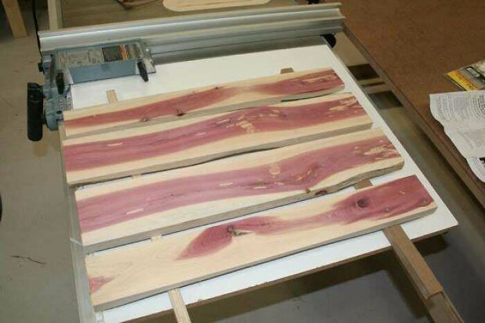 Uncooked Bacon