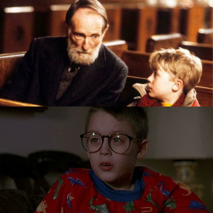 In Home Alone (1990), Kevin Mccallister Tells Mr. Marley He Can’t Wear A Bird Sweater That His Grandma Made Because, “I Had A Friend Who Got Nailed Because There Was A Rumor He Wore Dinosaur Pajamas.” At The End Of Home Alone 2 (1992), Kevin’s Cousin Fuller Is Wearing Dinosaur Pajamas