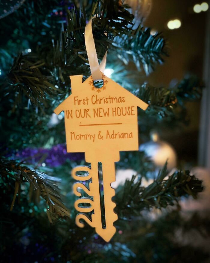After Leaving An Abusive Relationship, Being Homeless, Unemployed, No Family Except My 2-Year-Old Daughter. I Get To Hang This On My Tree And It Means So Much
