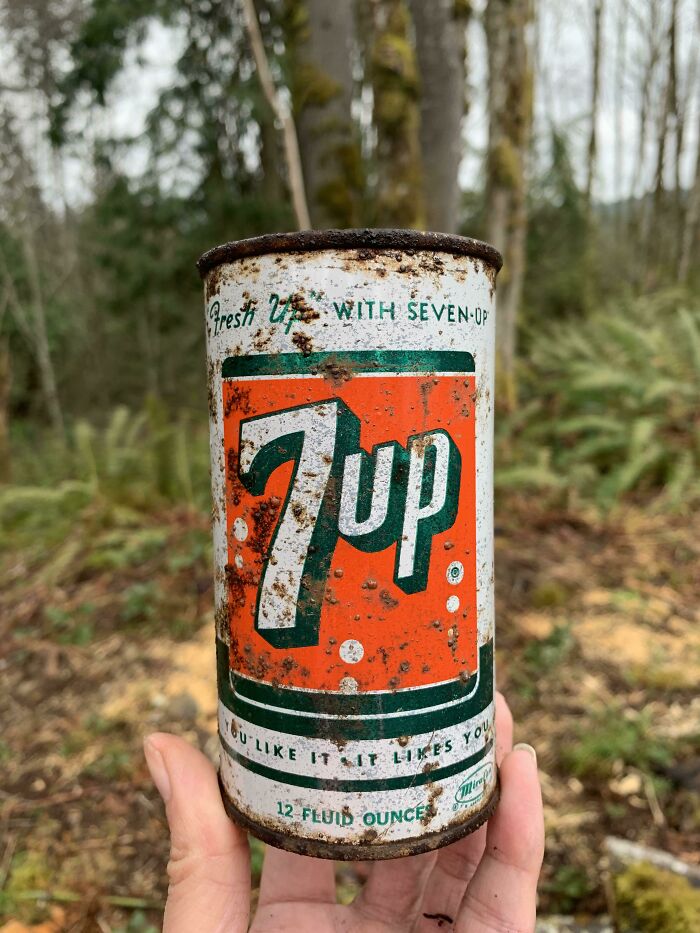 Found This Old 7up Can Buried On My Property